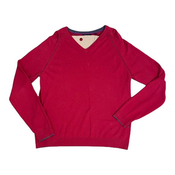 Ted Baker V-Neck Red Sweater [205] - Picture 1 of 3